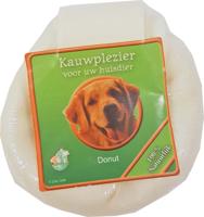 Donut wit 9 cm met label Kauwplezier Gebr. de Boon - Gebr de boon - thumbnail