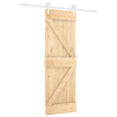 Schuifdeur met beslag 70x210 cm massief grenenhout