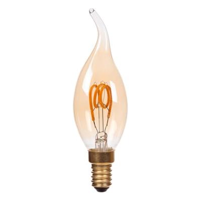 Lucide CT35 - Filament lamp - Ø 3,5 cm - LED 3 StepDim (Memory) - E14 - 1x3W 2200K - Amber