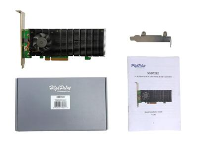 HighPoint 3rd-Gen NVMe SSD7202 controller