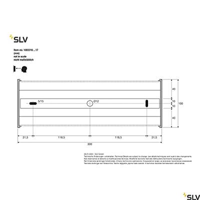 SLV CHROMBO 1003316 LED-wandlamp LED vast ingebouwd 11 W Wit