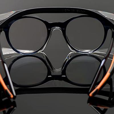 Univet 5X7 5X7-01-00 Overzetbril Met anti-condens coating, Incl. UV-bescherming Zwart, Oranje EN 166 DIN 166