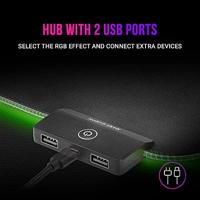 Gaming Muismat Met Ledverlichting Mars Gaming MMPRGB2 RGB XL Zwart - thumbnail