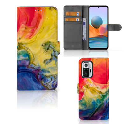 Hoesje Xiaomi Redmi Note 10 Pro Watercolor Dark Hoesje Xiaomi Redmi Note 10 Pro Watercolor Dark