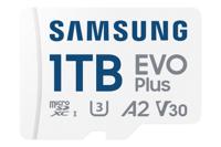 Samsung microSD Card EVO Plus microSD-kaart Retail 1 TB A2 Application Performance Class, v30 Video Speed Class, UHS-Class 3, Class 10 Waterdicht, Incl. - thumbnail