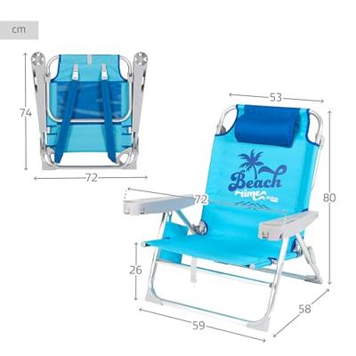 Strandstoel Aktive 53 x 58 x 28 cm Blauw Strandstoel Aktive 53 x 58 x 28 cm Blauw