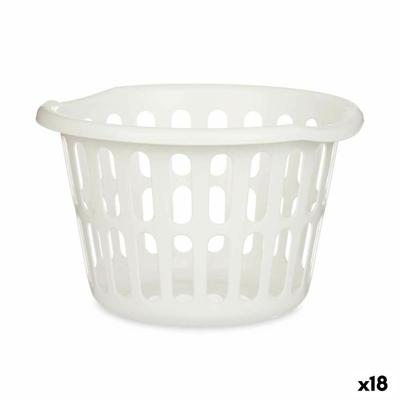 Mand Kipit Wit Polypropyleen 27 L (18 Stuks)