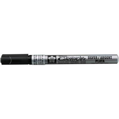 Sakura pen-touch permanentmarker kalligrafie 1.8 mm zilver