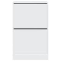 Schoenenkast 60x34x96,5 cm bewerkt hout wit - thumbnail