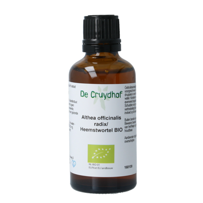 Cruydhof Althaea officinalis rad/heemst tinctuur bio 50 Milliliter Cruydhof Althaea officinalis rad/heemst tinctuur bio 50 Milliliter