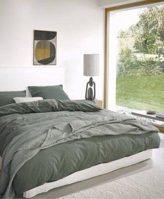 Marc O'Polo Marc O'Polo dekbedovertrek Senja green 140x220
