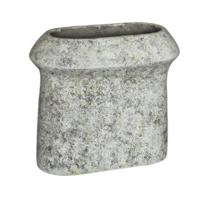 PTMD bloempot nimma ovaal l cement grijs 40 cm | 2 stuks - thumbnail