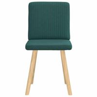 Eetkamerstoelen 2 st stof donkergroen - thumbnail