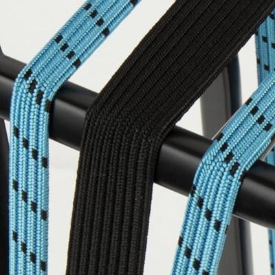 Qibbel Widek triobinder eye met haak 24+2x12mm zwart/babyblauw