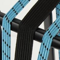 Qibbel Widek triobinder eye met haak 24+2x12mm zwart/babyblauw - thumbnail