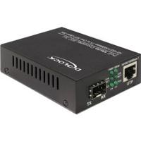 DeLOCK 86180 netwerk media converter 1000 Mbit/s Zwart - thumbnail