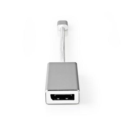 Nedis USB-C Adapter | USB-C Male naar DisplayPort Female | 0.2 m | Zilver | 1 stuks - CCTB64450AL02 CCTB64450AL02