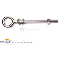 Nesling bout m8x100mm+oogmoer rvs - thumbnail