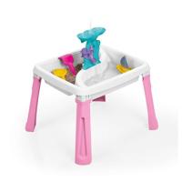 Dolu Zand-Watertafel + Accessoires Roze/Wit - thumbnail