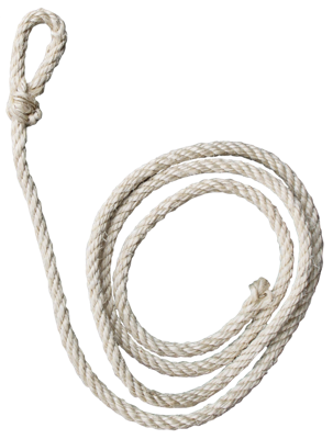 Koetouw wit sisal standaard 240 cm