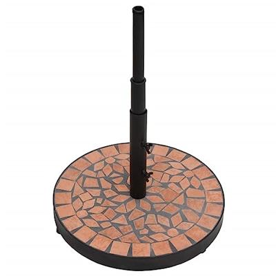 VidaXL Parasolvoet rond 12 kg terracottakleurig - thumbnail