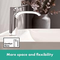 Hansgrohe Vivenis wastafelkraan 110 CoolStart zonder waste chroom 75024000 - thumbnail