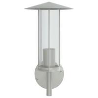 Buitenwandlamp roestvrij staal zilverkleurig - thumbnail
