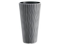 PROSPERPLAST Bloempot Sandy Slim (Grijs, 30 x 30 x 53 cm) - thumbnail