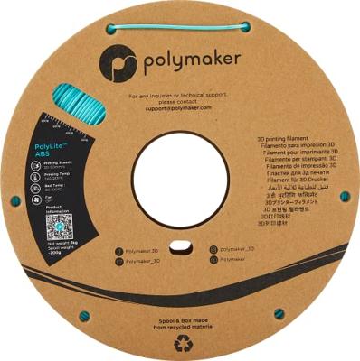 Polymaker PE01010 PolyLite Filament ABS kunststof Geurarm 1.75 mm 1000 g Turquoise 1 stuk(s) Polymaker PE01010 PolyLite Filament ABS kunststof Geurarm 1.75 mm 1000 g Turquoise 1 stuk(s)