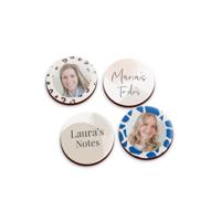 Magneten met foto of tekst - Rond - 4 stuks - thumbnail