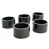 Hzb spacers 28.6 mm 1-1/8 inch oversized 20 mm carbon 5 stuks 6500033 - thumbnail