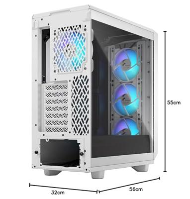 Fractaal ontwerp Meshify 2 Compact RGB White TG Clear - thumbnail
