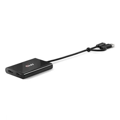 club3D USB-C Adapter [1x USB-A-stekker, USB-C stekker - 1x HDMI-stekker, DisplayPort stekker] Club 3D - Videoadapter - 24 pin USB-C, USB Typ A (M) 0.18 m