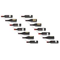 Wijnrekken 2 st voor 7 flessen wandmontage metaal wit - thumbnail