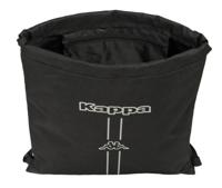 Rugtas met Koordjes Kappa Dark Zwart 35 x 40 x 1 cm - thumbnail