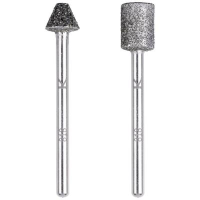 Wolfcraft Diamantslijpstift-set | Cilinder- en puntkegelvormig | 2-delig | 1 set - 5989000 Wolfcraft Diamantslijpstift-set | Cilinder- en puntkegelvormig | 2-delig | 1 set - 5989000