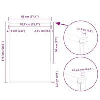Rolgordijn verduisterend 95x175 cm stofbreedte 90,7cm polyester - thumbnail
