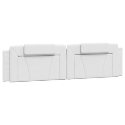 Bedframe "Viana" met LED zonder matras kunstleer wit 200x200 cm