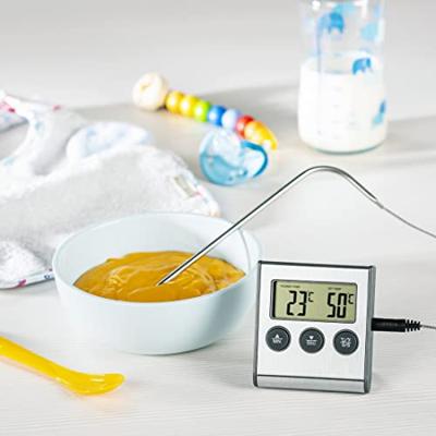 Xavax Digitale vleesthermometer met timer Kookaccessoires Zwart