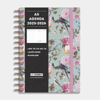 A5 Ringband Agenda 2025 - 2026 Romantisch Bloesem - thumbnail