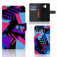 Samsung Galaxy J4 2018 Book Case Funky Triangle - thumbnail