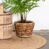 Rotan Drypot Abaca plantenmand 33x24cm - thumbnail