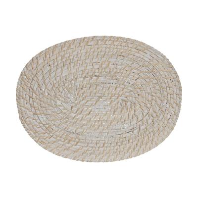 Individueel tafelkleed Home ESPRIT Wit Natuurlijk Bamboe Rotan 40 x 30 x 1 cm