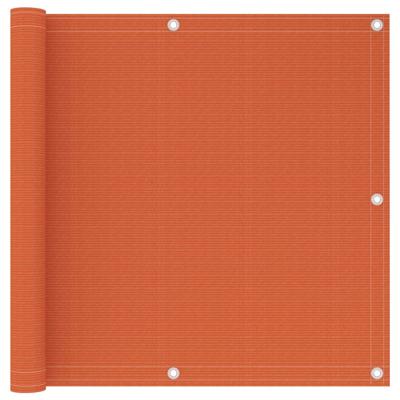Balkonscherm 90x400 cm HDPE oranje