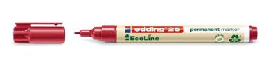 Viltstift edding 25 EcoLine rond 1mm rood | 10 stuks