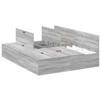 Bedframe Grijs sonoma 200 x 160 x 31.5 cm Bewerkt hout
