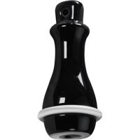 WC trekker porselein zwart - thumbnail