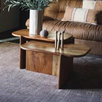 Dutchbone Salontafel 'Feller' Mangohout, 75 x 50cm - thumbnail