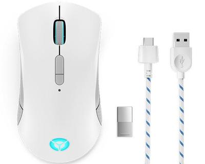 Lenovo Legion M600 Gaming-muis Draadloos, Kabelgebonden Optisch Zwart 8 Toetsen 16000 dpi
