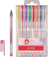 Brunnen glitterpen 15 cm 8 stuks - thumbnail